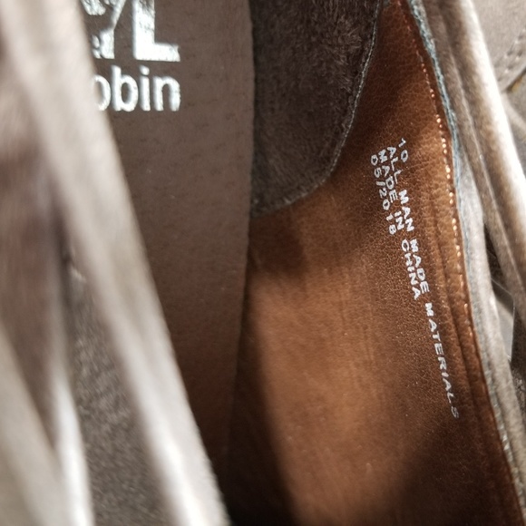 SOLD Faryl Robin strappy cage ankle boots taupe gray 10 - Picture 8 of 8